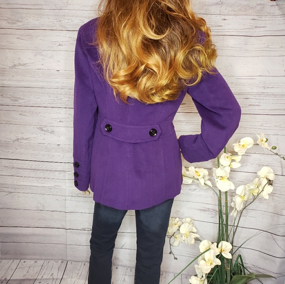 St Johna Bay Wool/Cashmere blend peacoat small - Picture 4 of 8